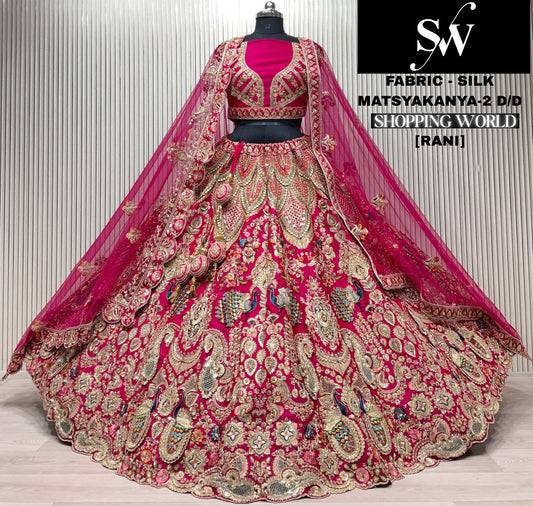 Red Silk Bridal Lehenga