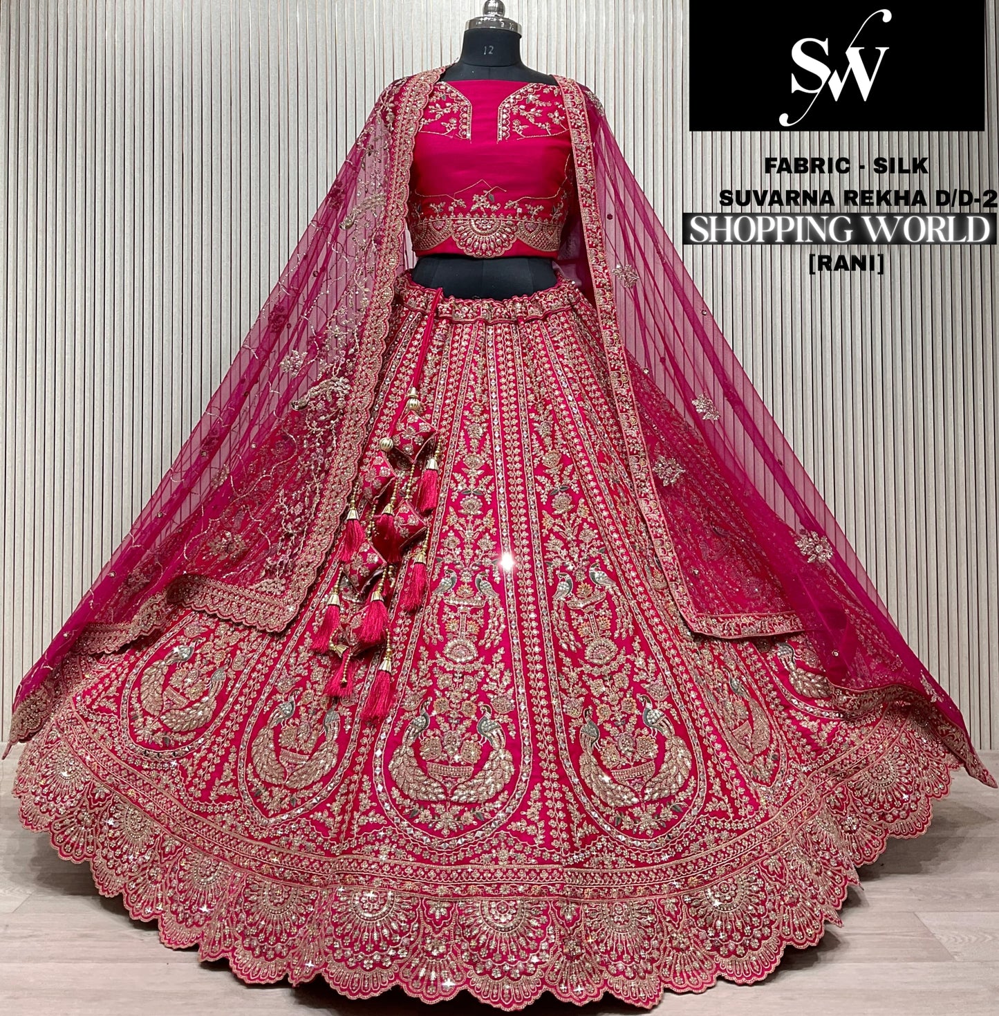 Red Silk Bridal Lehenga