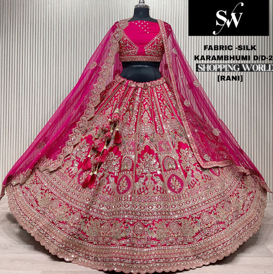 Red Silk Bridal Lehenga