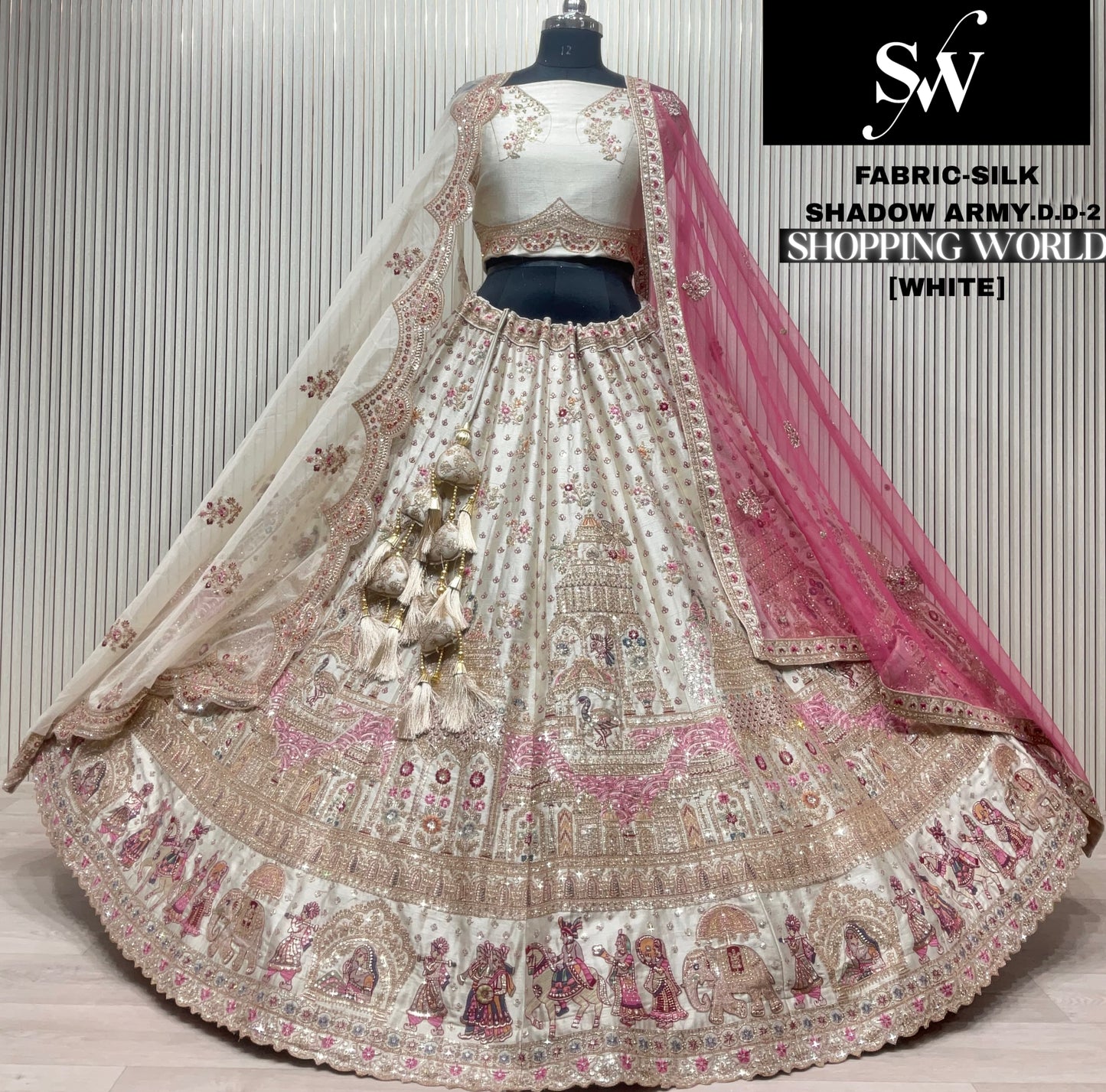 Red Silk Bridal Lehenga