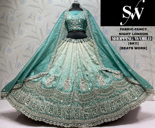 Silver Grey Fancy Lehenga