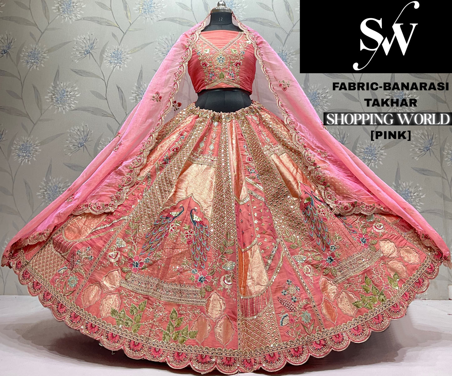 White Golden Banarasi Lehenga