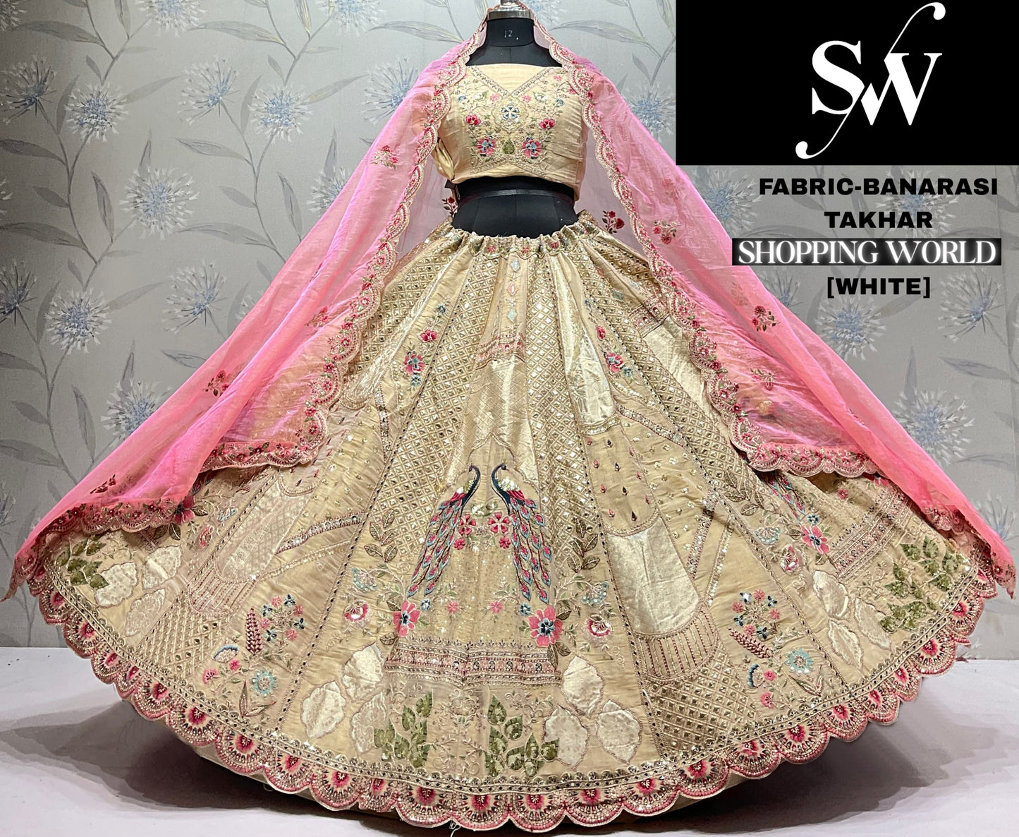 Lavender Banarasi Lehenga