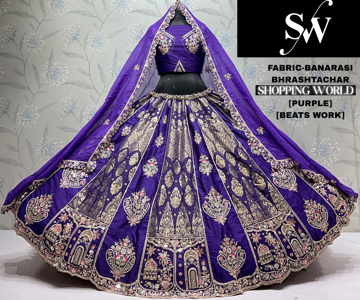Rani Pink Banarasi Lehenga