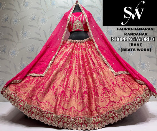 Purple Designer Banarasi Lehenga