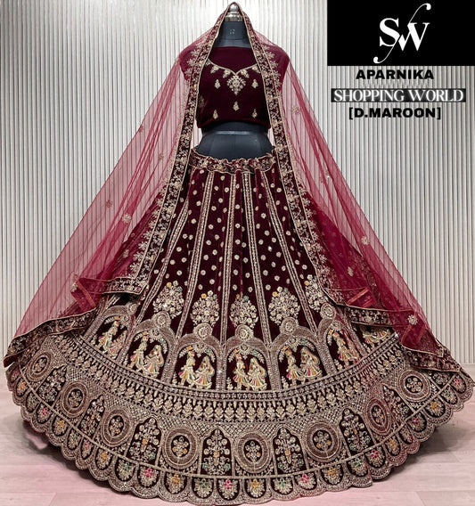 Light Maroon Bridal Lehenga