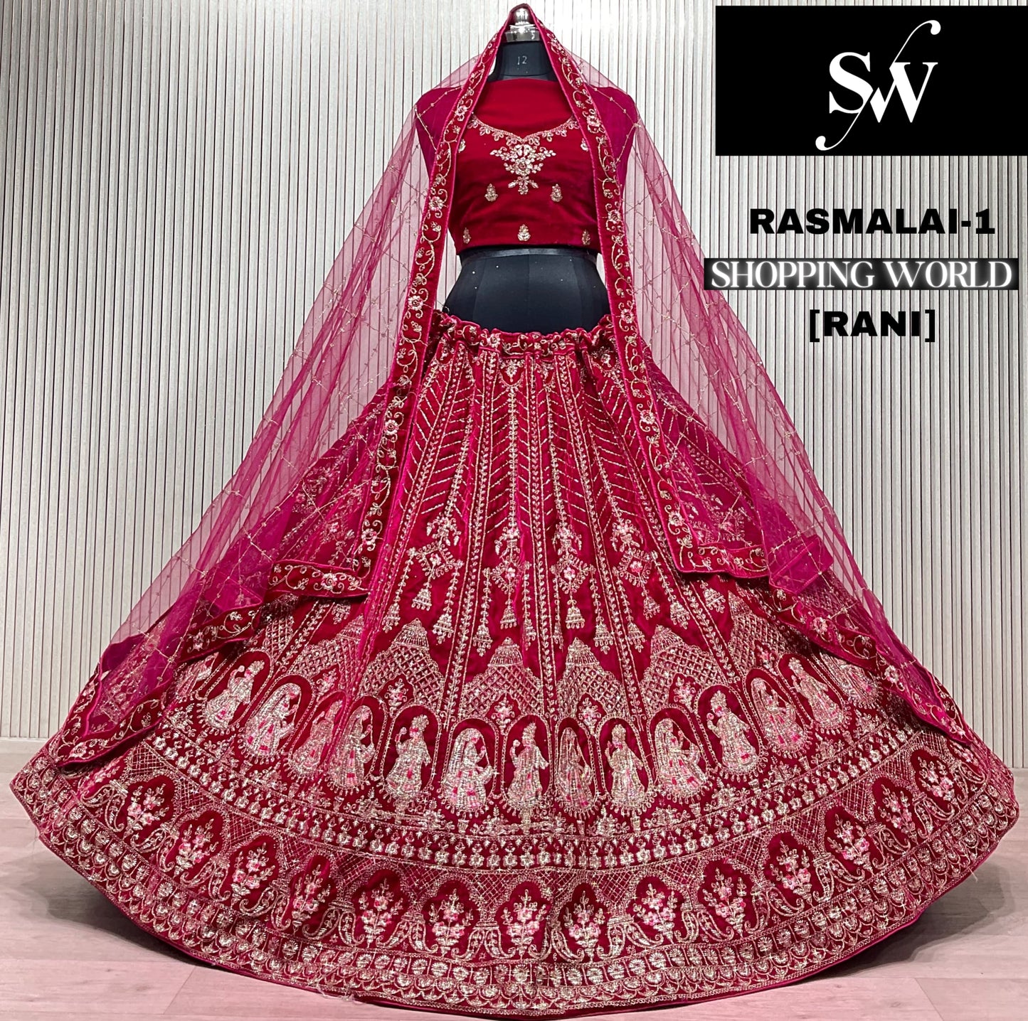 Rani Pink Bridal Lehenga