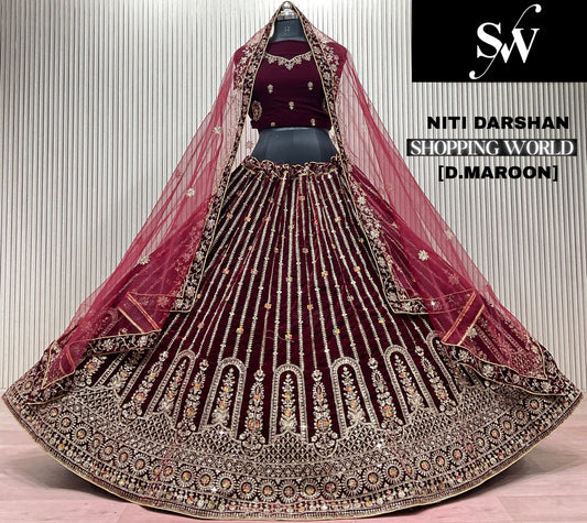 Light Maroon Bridal Lehenga
