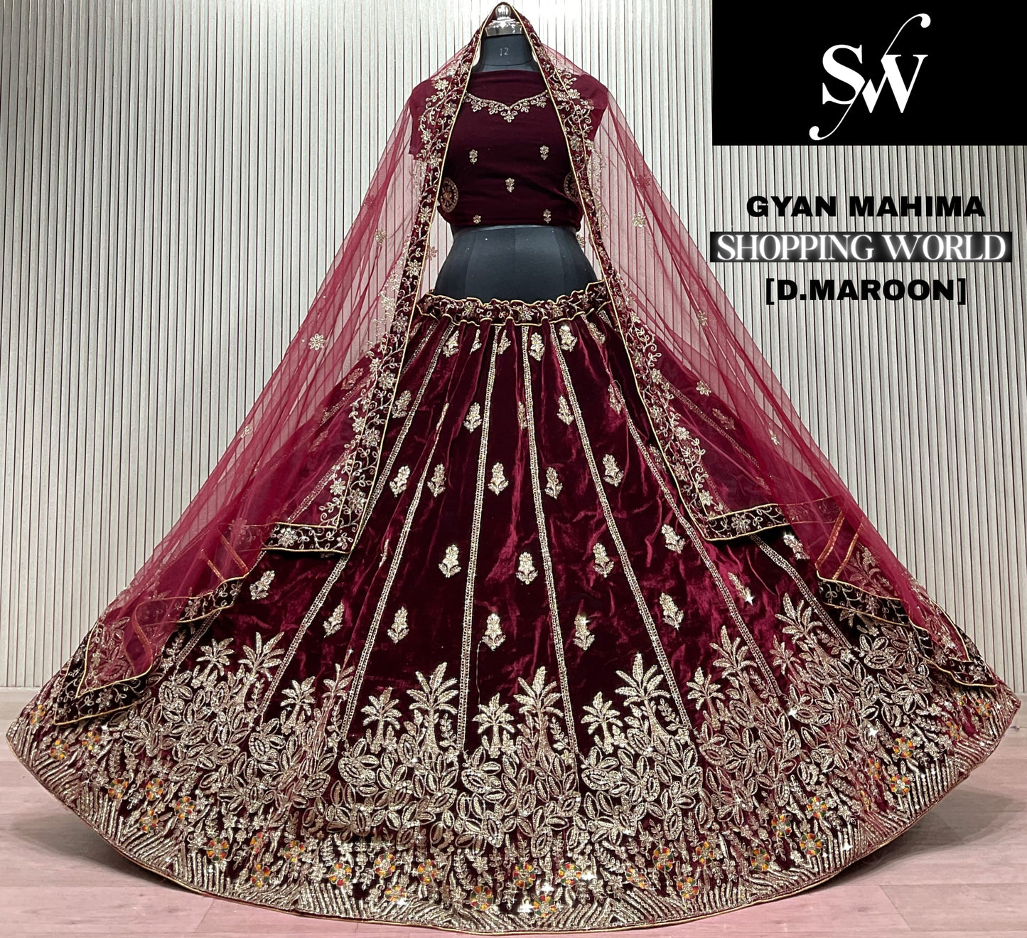 Rani Pink Bridal Lehenga
