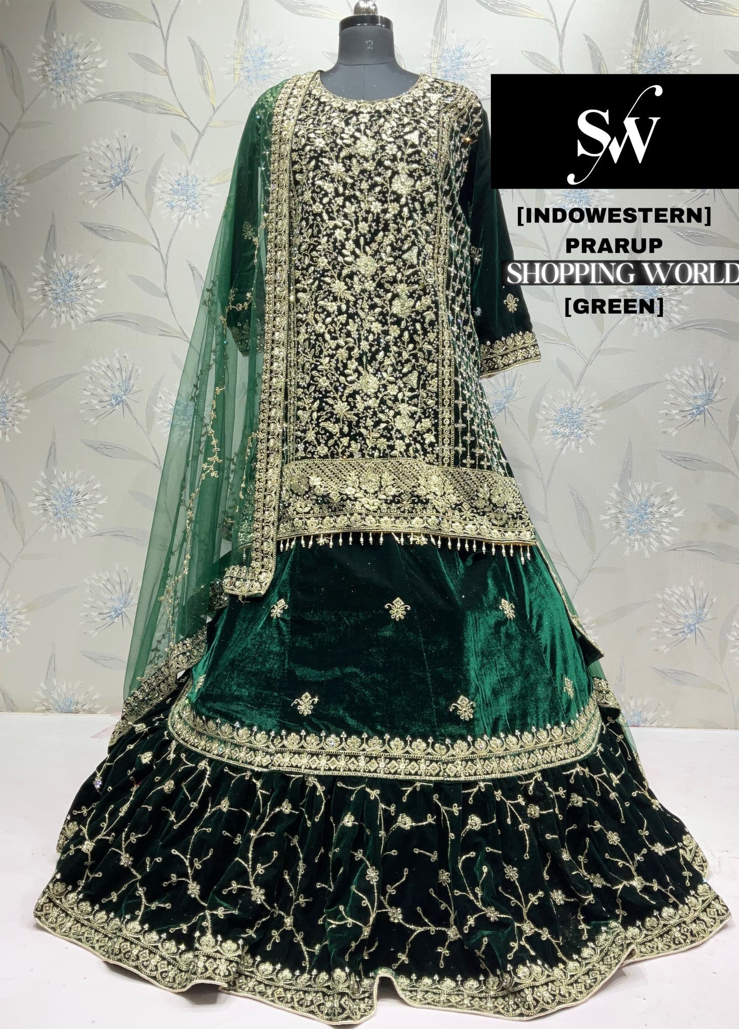 Wine Maroon long Dress Farshi Gaharara Dress Special