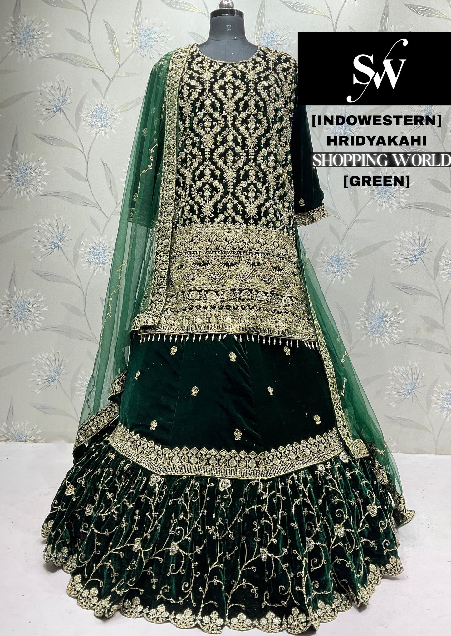 Wine Maroon long Dress Farshi Gaharara Dress Special