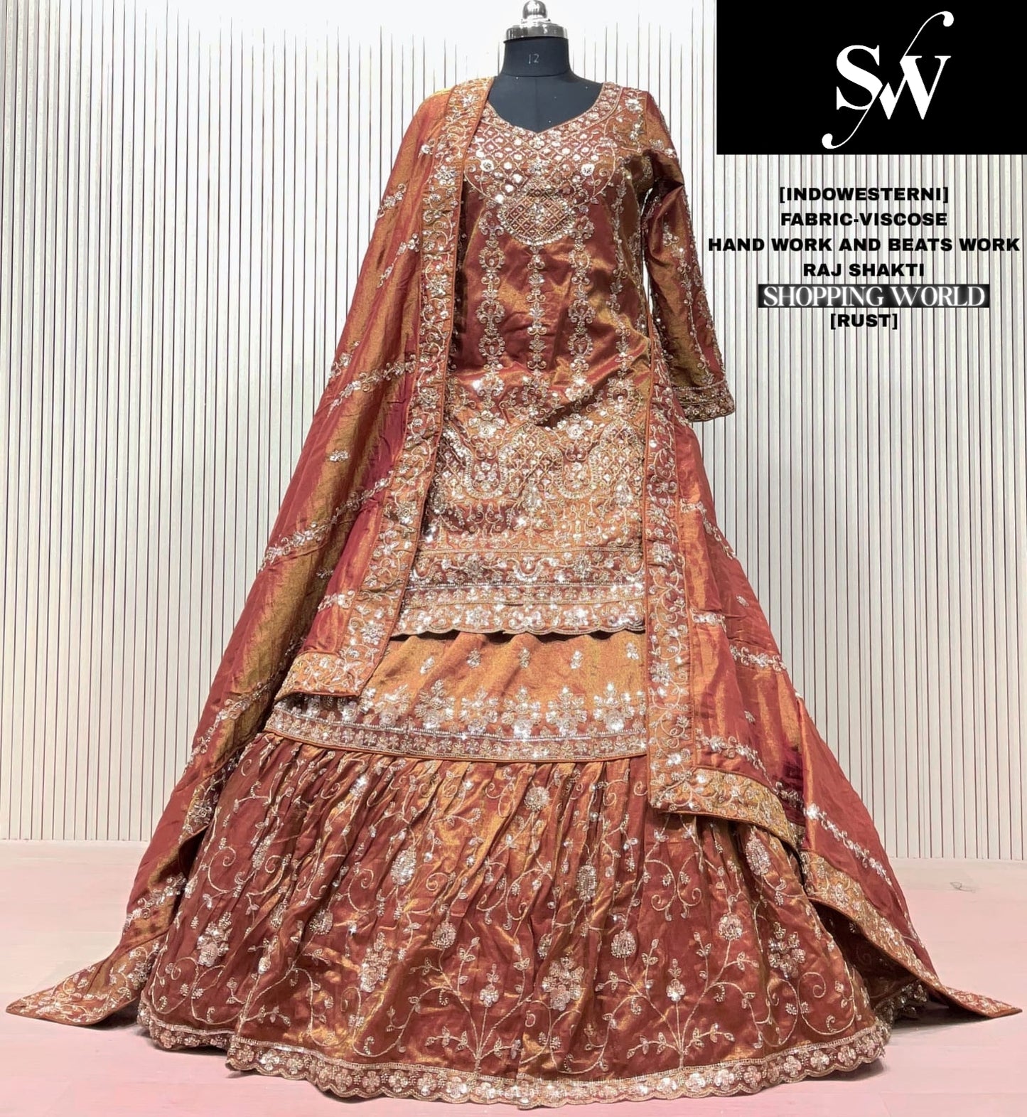 Rama Green Viscose Long Farshi Garara Dress Material Special