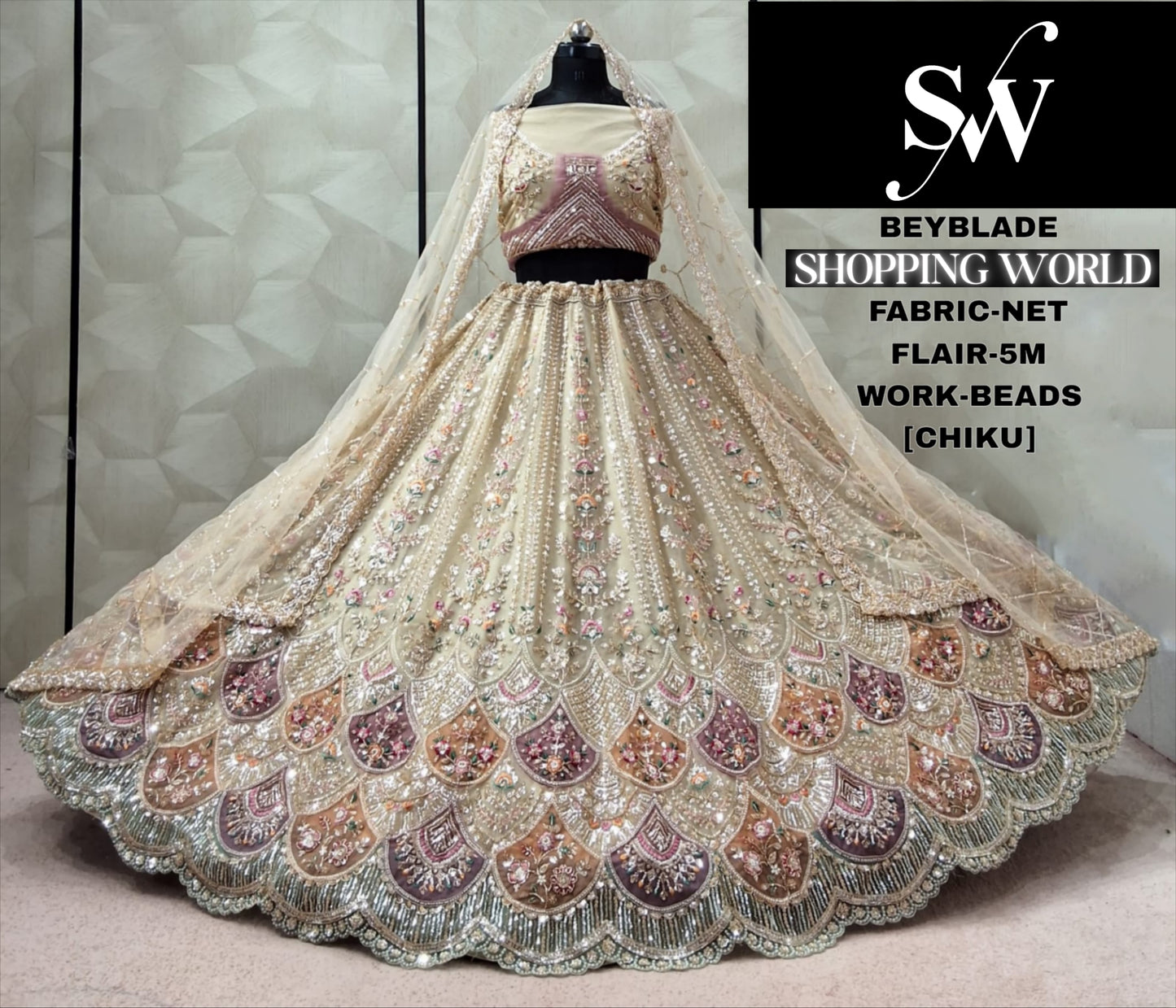 Pink Designer Net Lehenga