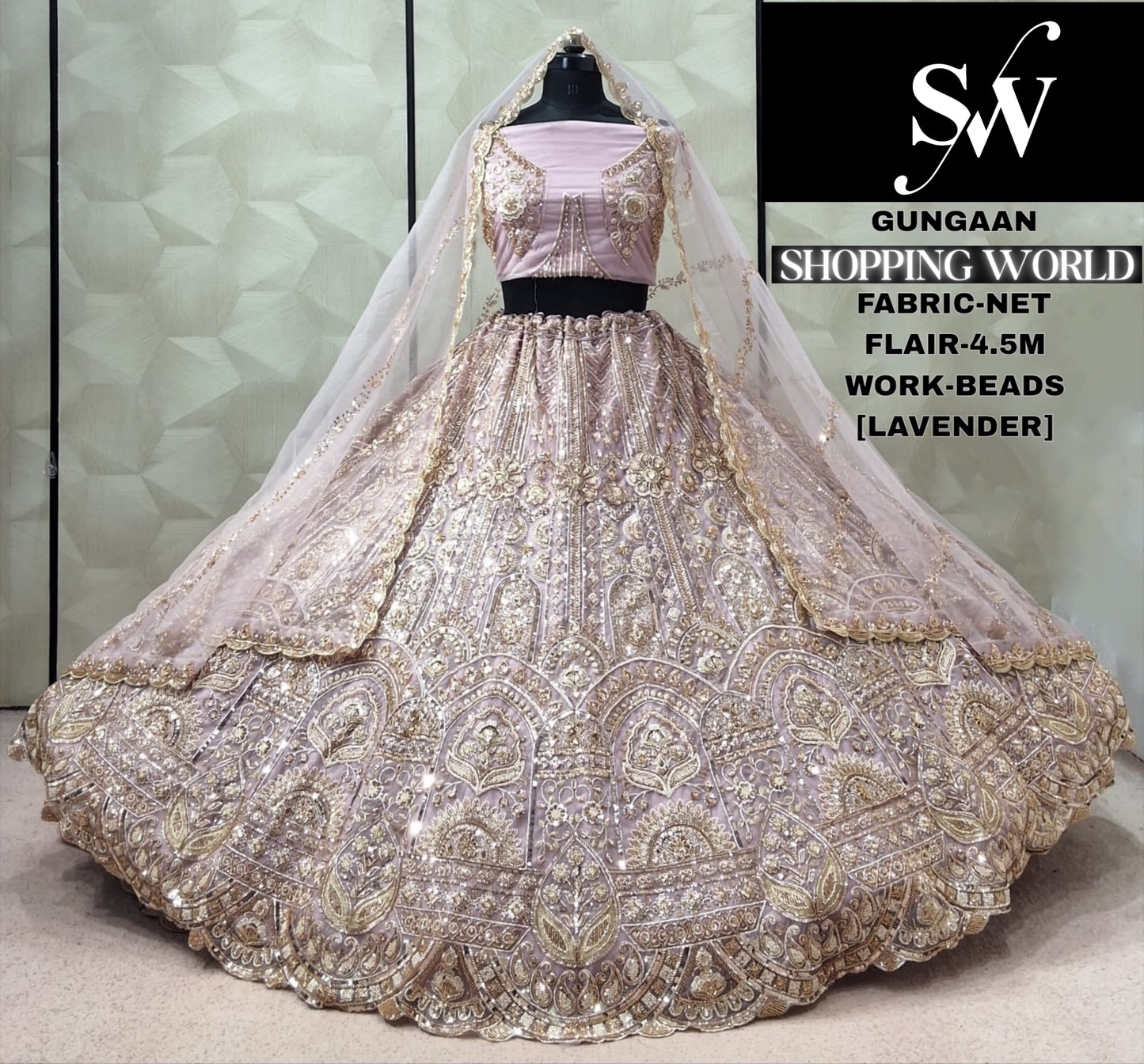 Pink Designer Net Lehenga