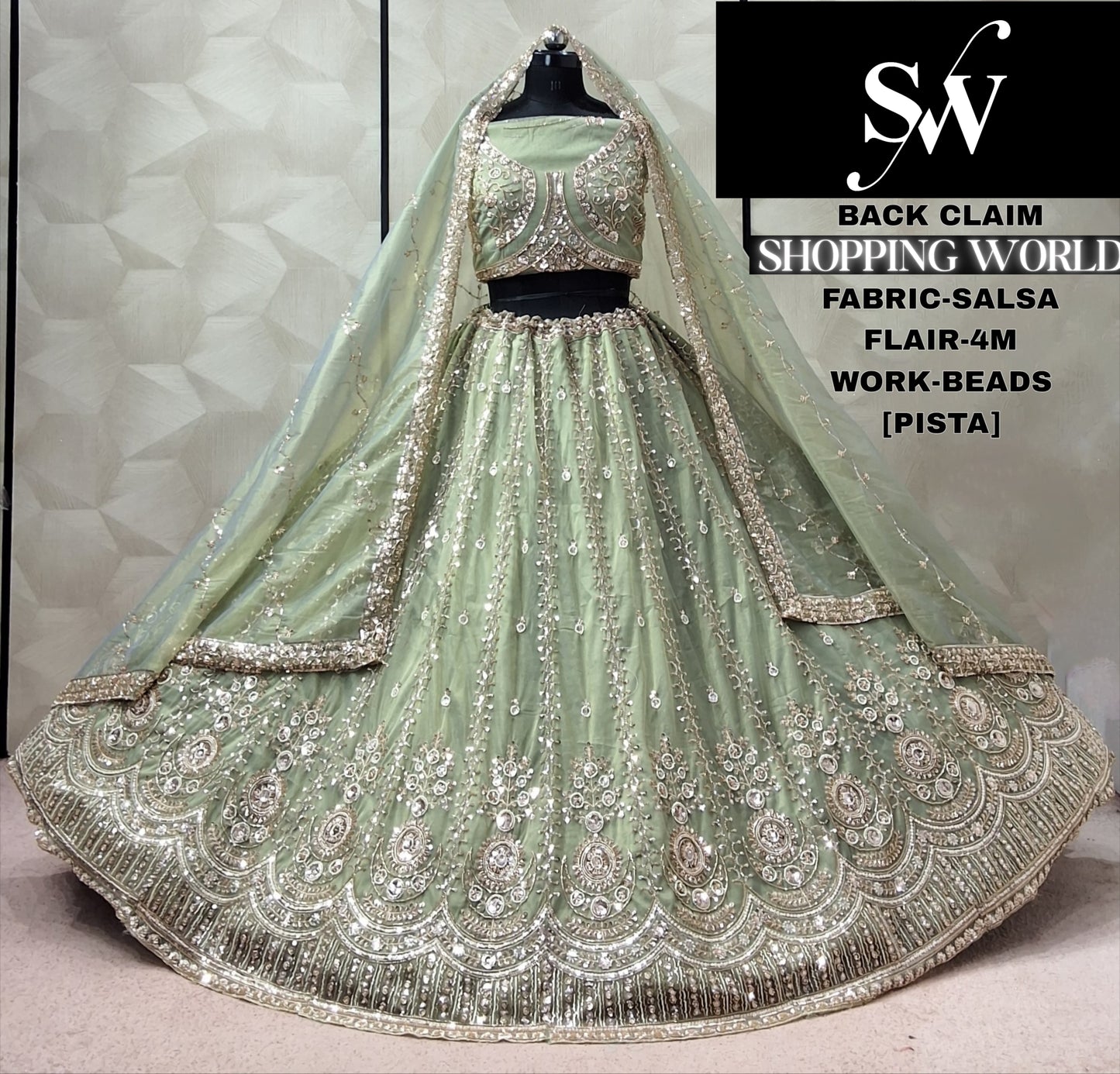 Sky Blue Salsa Lehenga