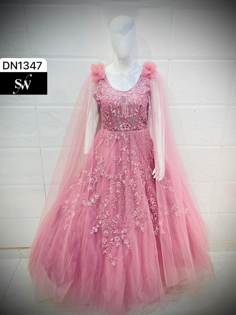 Fairy Barbie Pink Designer Gown