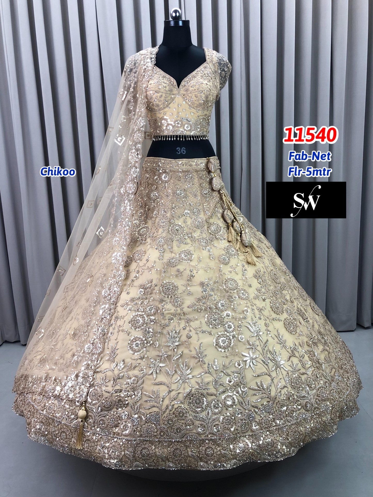 Chiku Golden Net Lehenga