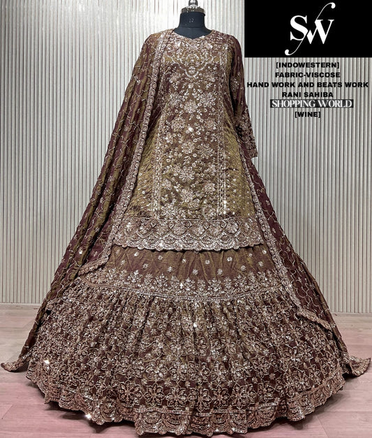 Blue Viscose long Dress Farshi Garara Dress Special