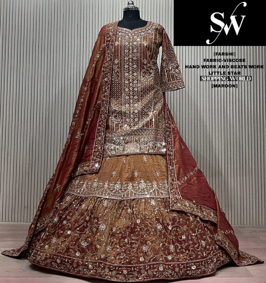 Rama Green Viscose long Dress Farshi Garara Dress Special