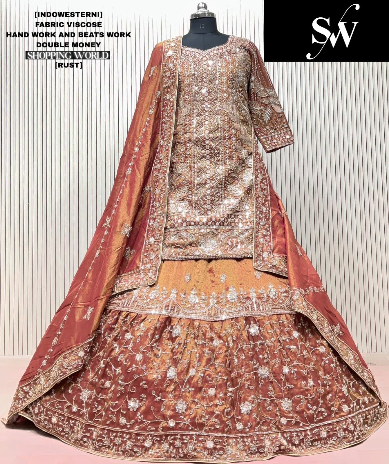Sky Blue Viscose long Dress Farshi Garara Dress Special