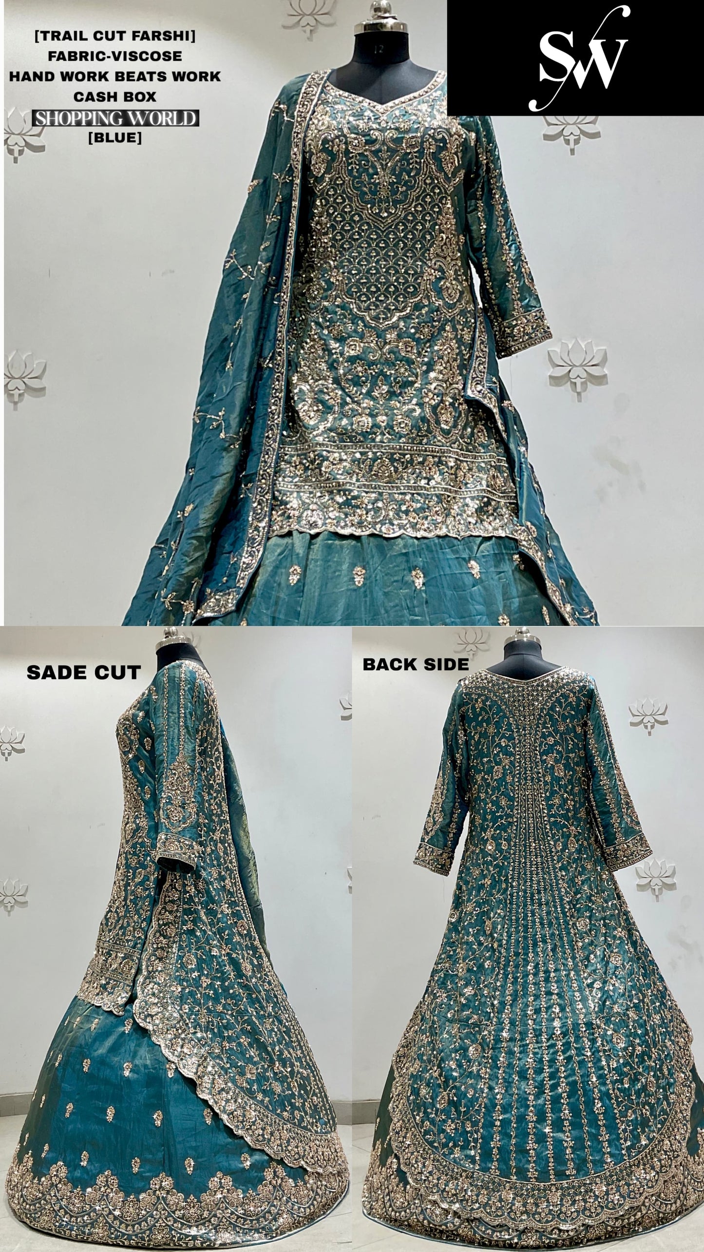 Maroon Viscose long Dress Farshi Garara Dress Special