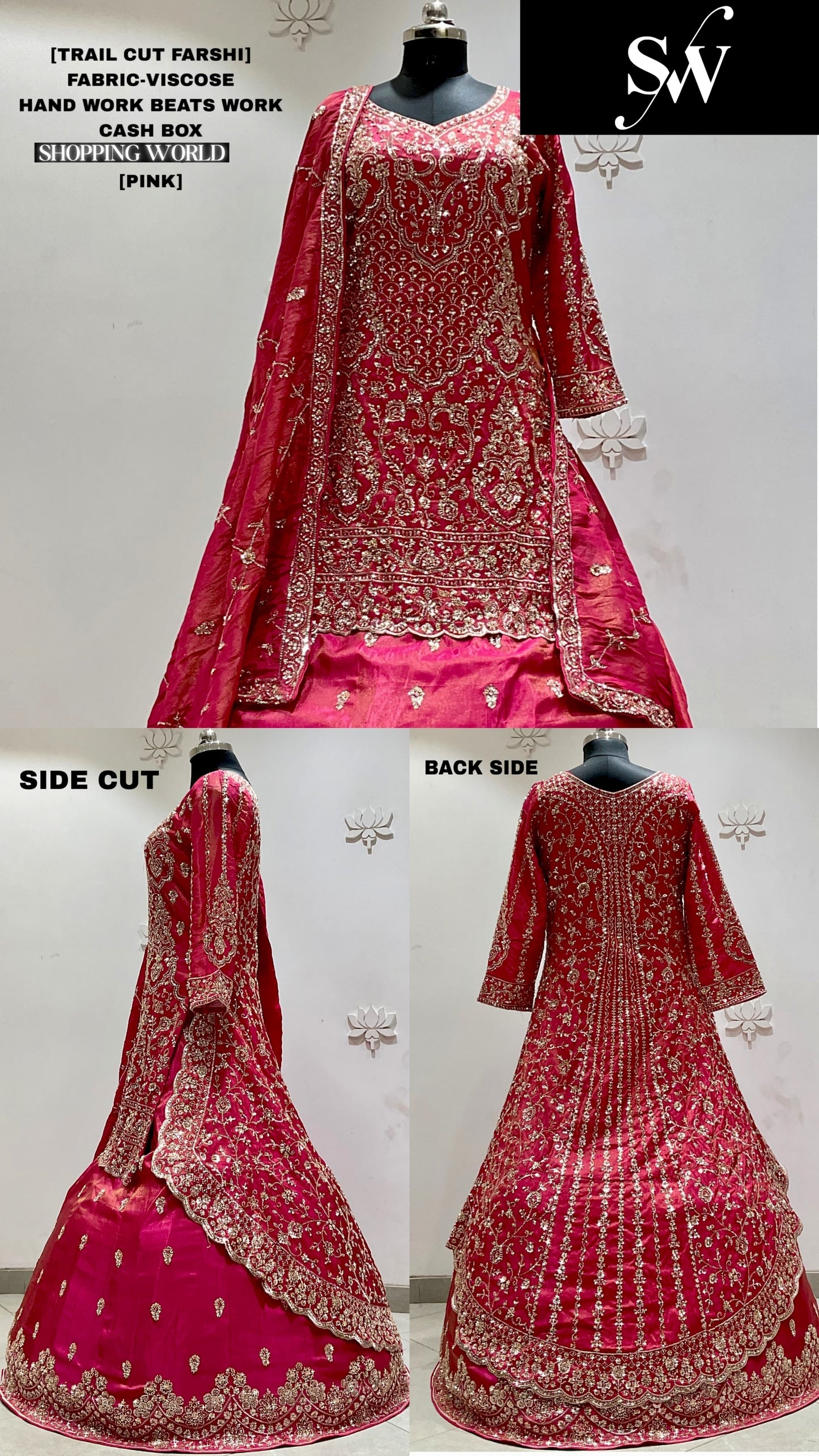 Blue Viscose long Dress Farshi Garara Dress Special