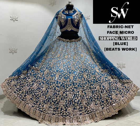 Maroon Net Lehenga