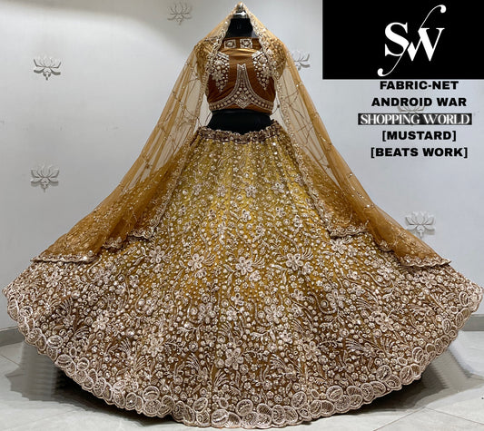 Wine Net Lehenga
