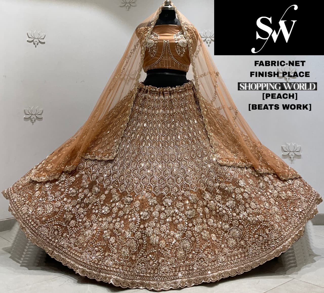 Chiku Golden Net Lehenga