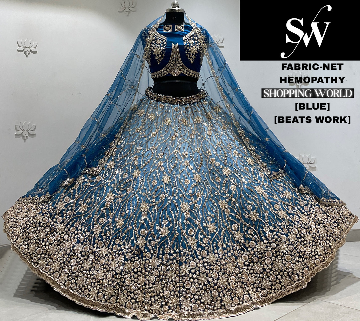 Wine Net Lehenga