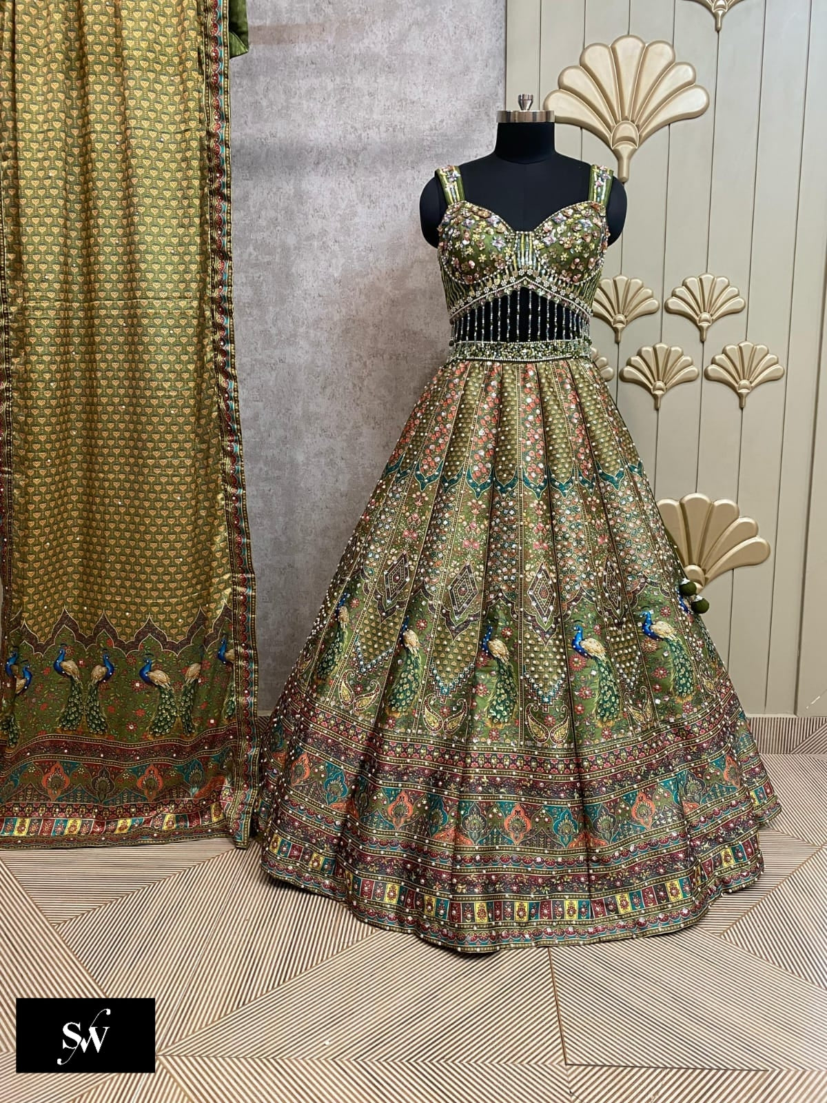 Pink PDP Crop Top Lehenga
