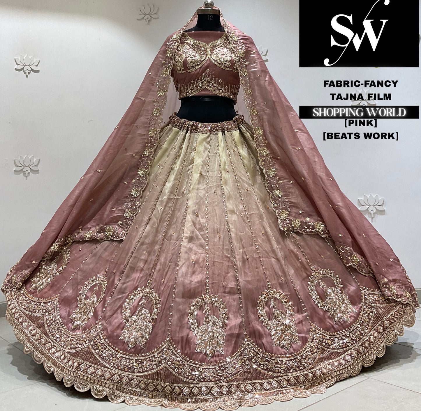 Mehandi green Fancy Lehenga