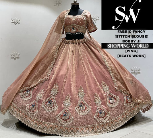 Grey fancy crop top Lehenga
