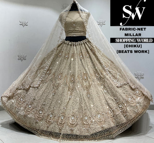 White net Lehenga