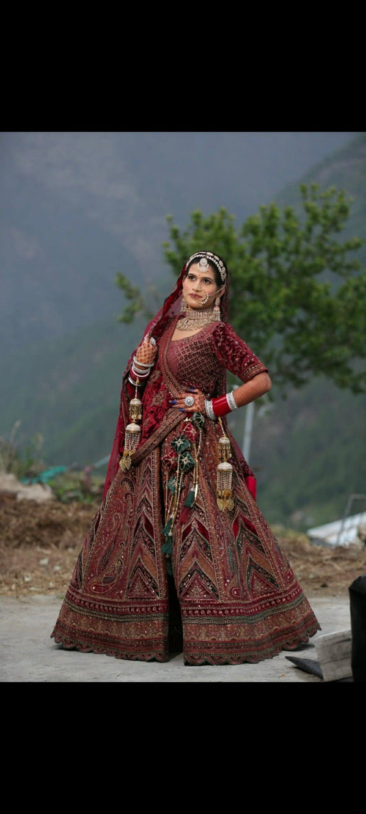 Multi Kali happy Customer Bridal Lehenga