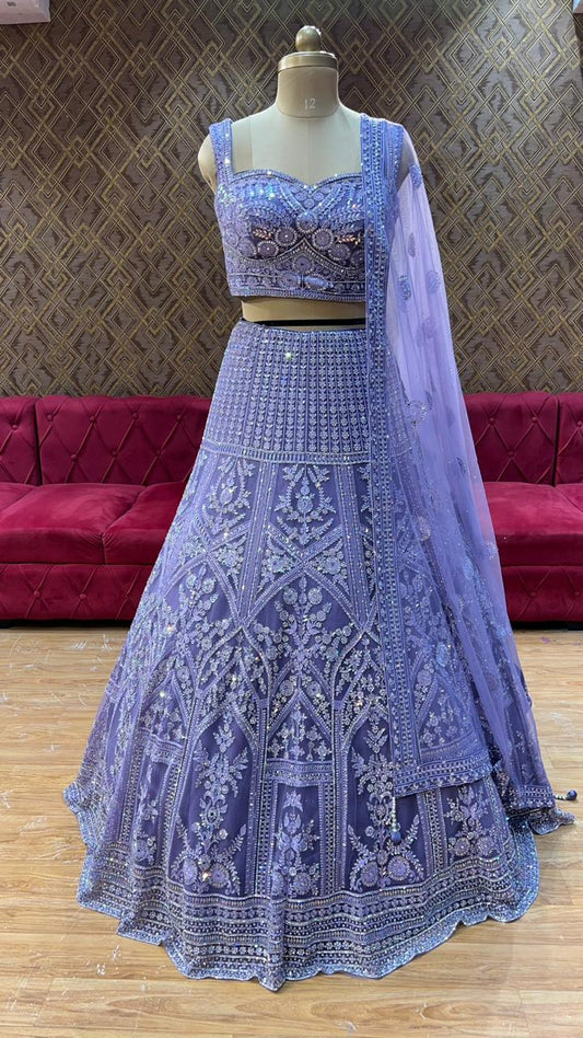 Amazing Pink & Purple Lehenga