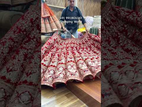 Red peacock Ball Bridal Lehenga