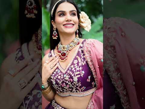 Satin Sequinse embroidery Semi-Stitched maroon Lehenga choli & Dupatta