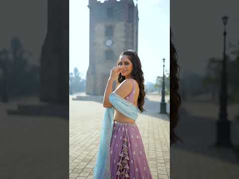 Engaging white pink lehenga Satin Silk Fabric Sequins embroidery