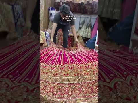 Stunning rani pink jhumka bridal Lehenga