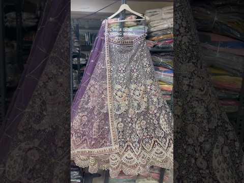 Designer Viral purple peacock Crop Top Lehenga