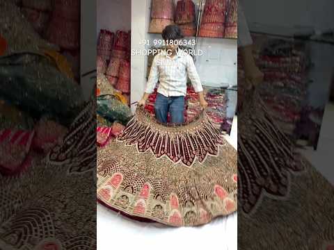 Heavy Jhumka maroon Lehenga