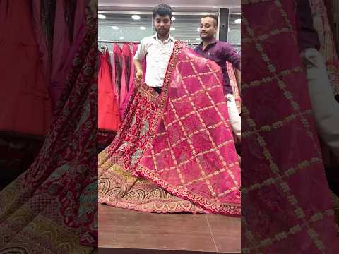 Fantastic Rani pink peacock handwork handmade bridal Lehenga