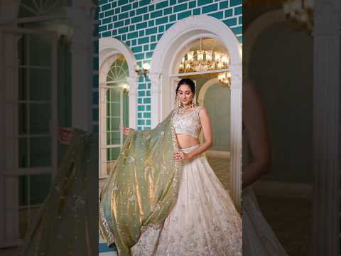 Tremendous off white golden lehenga