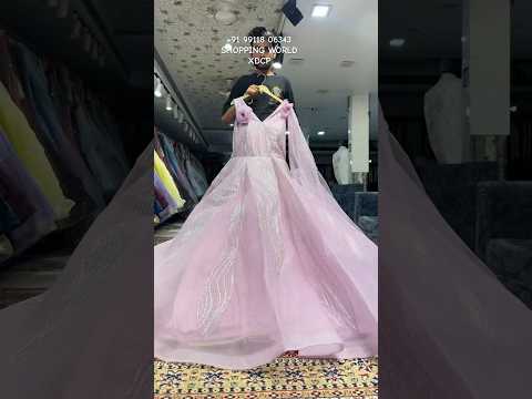 Astonishing pink gown big flair