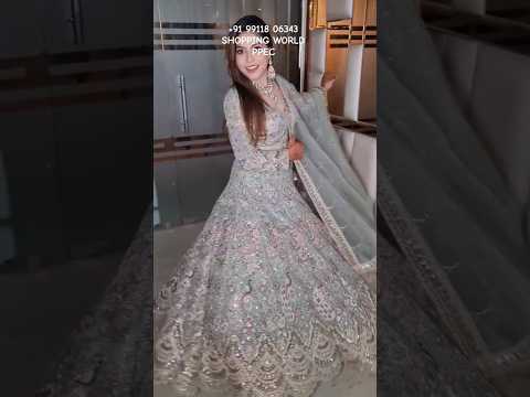 Glamorous pista green peacock crop top Lehenga Happy Customer