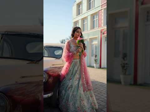 Astonishing pista green lehenga Satin Silk Fabric Sequins embroidery