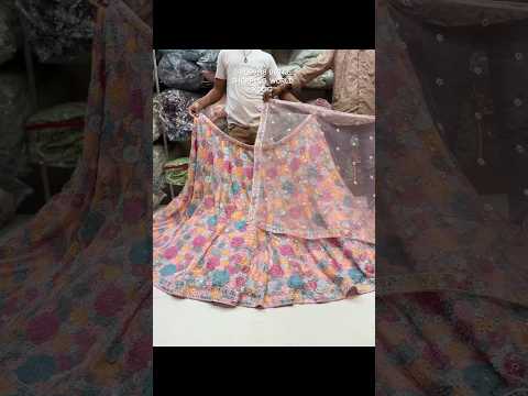 Something different pink floral Lehenga