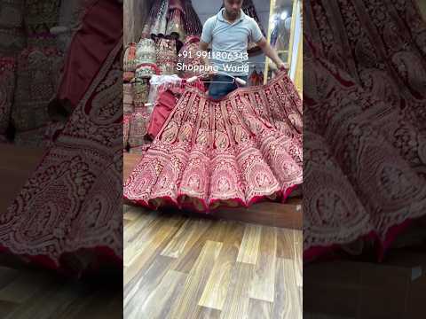 Maroon Ball Bridal Lehenga