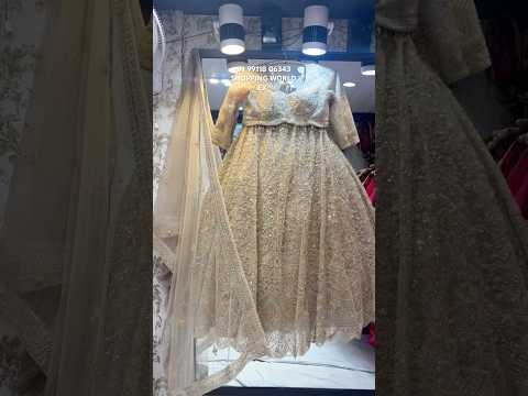 Khoobsurat light golden crop top Lehenga